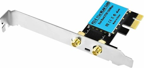 بطاقة واي فاي لاسلكية PCI-E بسرعة 1200 ميجا بت في الثانية، 2.4 جيجا/5 جيجا، محول شبكة ثنائي النطاق لسطح المكتب in Saudi Arabia