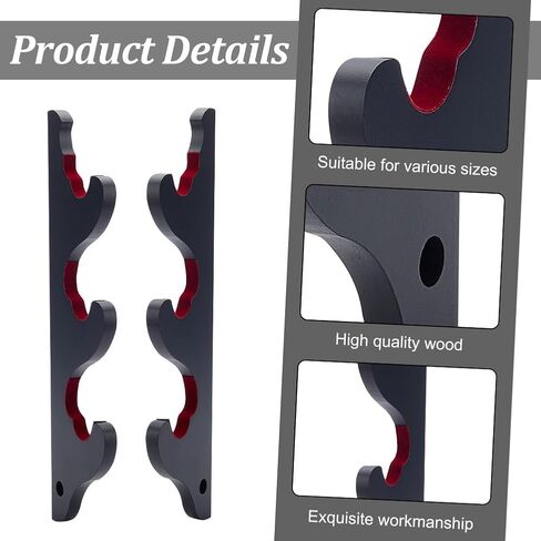 1 Pair Baseball Bat Display Holder Wall Mount 3 Tiers Baseball Bat Horizontal Rack Baseball Bat Display Rack Baseball Bat Display Hanger Holder in Saudi Arabia