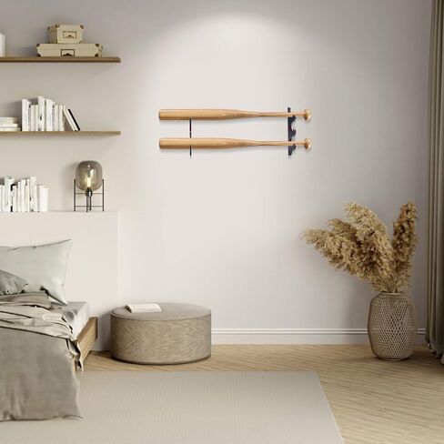 1 Pair Baseball Bat Display Holder Wall Mount 3 Tiers Baseball Bat Horizontal Rack Baseball Bat Display Rack Baseball Bat Display Hanger Holder in Saudi Arabia