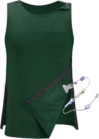 iWoo Post Surgery Tank Tops for Women/Men Mastectomy Shoulder Tearaway Snap Shirts Button Up Rotator Cuff Chemo Recovery in Saudi Arabia