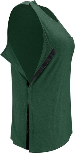 iWoo Post Surgery Tank Tops for Women/Men Mastectomy Shoulder Tearaway Snap Shirts Button Up Rotator Cuff Chemo Recovery in Saudi Arabia