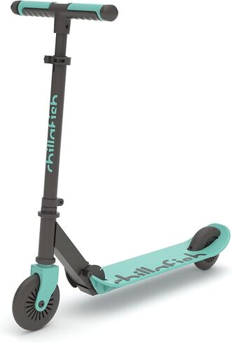 Chillafish Flexxi Mini Glow Foldable 2-Wheeled Scooter with Light-up Wheels, Integrated Brake, Adjustable and Foldable Handlebar, for Kids 5 Years and up, Coral in Saudi Arabia