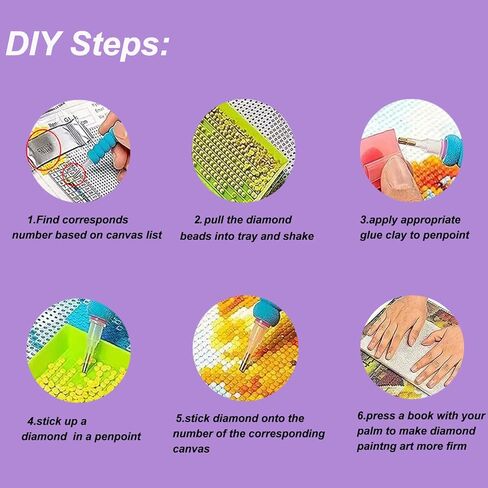 BYGFHLYW DIY 5D عباد الشمس الماس مجموعات الطلاء للبالغين المبتدئين، زهور القمر الماس طقم الفن الحفر جولة كاملة، الطلاء من الماس الفنون والحرف الكريستال نقطة جوهرة، ديكور جدار المنزل 11.8x11.8 بوصة in Kuwait