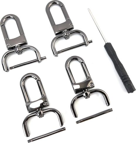 4 قطع من VersaKits مشابك دوارة شديدة التحمل وقابلة للفصل ومخلب جراد البحر برغي في القيد 2.54 سم من النحاس بديل خطاطيف إطباقية ومشابك الزناد in Kuwait