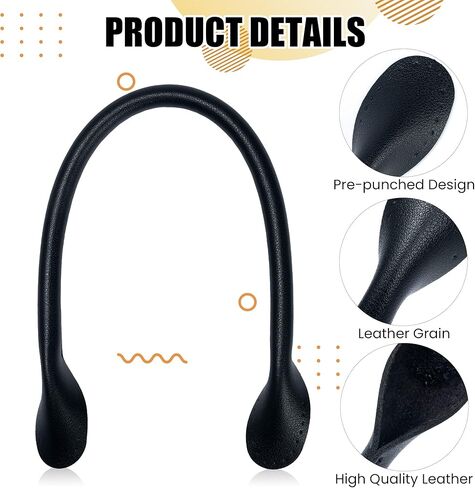 MEABEN 10 قطع من مقبض حقيبة جلدية PU، حزام حقيبة يد، مقابض محفظة جلدية، مقابض بديلة لأشرطة الحقيبة، ملحقات حقيبة لحقيبة اليد/حقائب الكتف/حقيبة الظهر/صناعة المحفظة، متعدد الألوان 42 سم in Kuwait