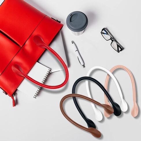 MEABEN 10 قطع من مقبض حقيبة جلدية PU، حزام حقيبة يد، مقابض محفظة جلدية، مقابض بديلة لأشرطة الحقيبة، ملحقات حقيبة لحقيبة اليد/حقائب الكتف/حقيبة الظهر/صناعة المحفظة، متعدد الألوان 42 سم in Kuwait