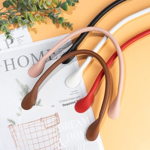 MEABEN 10 قطع من مقبض حقيبة جلدية PU، حزام حقيبة يد، مقابض محفظة جلدية، مقابض بديلة لأشرطة الحقيبة، ملحقات حقيبة لحقيبة اليد/حقائب الكتف/حقيبة الظهر/صناعة المحفظة، متعدد الألوان 42 سم in Kuwait