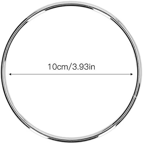 مقبض محفظة Zerodis، 2 مقابض معدنية دائرية لحقيبة اليد وإبزيم دائري وسلك الأجهزة لملحقات أجهزة الأمتعة (أبيض) in Kuwait