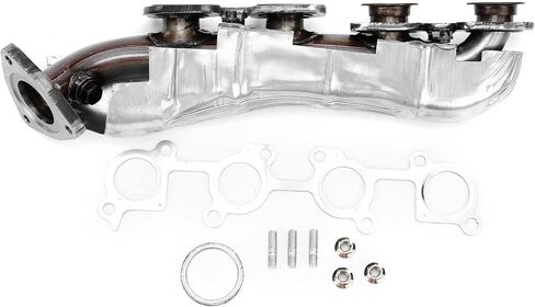 A-Premium Right Side Engine Exhaust Manifold Kit W/Gasket & Nuts & Studs & Heat Shield [DOHC 8Cyl 4.7L] Compatible with Toyota Sequoia 2001-2004, Tundra 2000-2004, Replace# 1710450151 in Saudi Arabia
