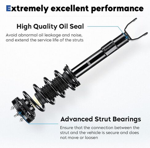 Front Struts Assembly Shock Absorber Fit for Chrysler 300 5.7L RWD 2012-2022, for Dodge Challenger 2012-2022, for Charger 2011-2022, Replace for 272665, 2Pcs in Saudi Arabia