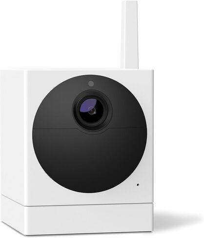 Roku Outdoor Camera for Home Security - IP65 Weather Resistance Wireless Security Camera with 1080p HD Night Vision, Works with Alexa & Google, Motion Detection - 90-Day Subscription Included, White in Saudi Arabia
