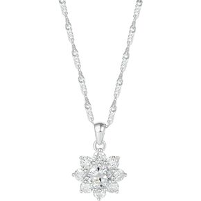 Moissanite Necklace for Women by ALLEN MACH, 1.30CT Round Brilliant Cut - D (pure white) VVS1 Moissanite, 925 Sterling Silver