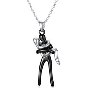 Hug Necklace for Women 925 Sterling Silver Couple Necklace Birthday Valentine's Day Christmas Gifts for Wife Girlfriend Daughter