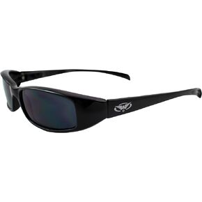 Global Vision NEW ATTITUDES - Stylish Sunglasses - SMOKE Lenses, GLOSS Black Frame