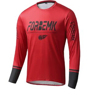 FORBEMK Men's Bike Shirts Long Sleeve Quick Dry&Moisture-Wicking Running Hiking Cycling Jerseys Long Sleeve Bicycle Shirt
