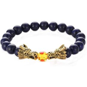 Dragon Straighten Your Crown Bracelets for Men Good Luck Chinese New Year Dragon Gift Fidget Bracelet for Family Husband Son Brother Birthday Anniversary