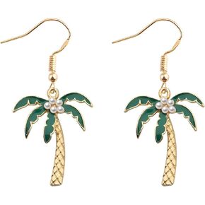 MYOSPARK Coconut Palm Tree Dangle Earring Summer Holiday Hawaii Gift Beach Theme Jewelry Earrings for Women Girls