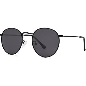 Melpomenia Round Sunglasses for Women Men - Retro Polarized Circle Sun Glasses - Classic Vintage Shades UV400