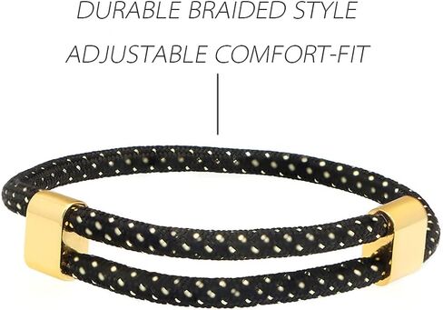 أساور حبل مضفرة مصنوعة يدويًا قابلة للتعديل للرجال والنساء، سوار أفضل صديق للزوجين in Kuwait