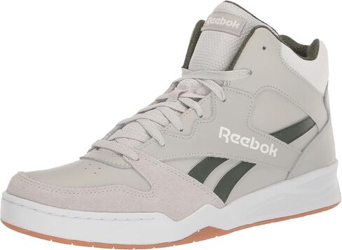 Reebok Men's Royal BB4500 HI-2 Sneaker, Steely Fog/Varsity Green/White, 11 in Saudi Arabia