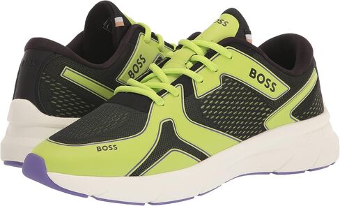 BOSS Men's Running Style Mix Materal Sneakers with Embossed Logo in Saudi Arabia
