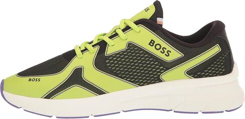 BOSS Men's Running Style Mix Materal Sneakers with Embossed Logo in Saudi Arabia
