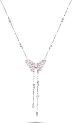 Pendant Necklace for Women, 925 Sterling Silver 14K Gold Plated Cubic Zirconia Jewelry in Saudi Arabia