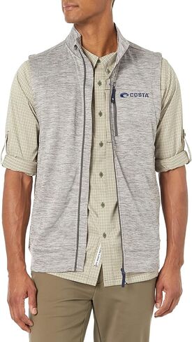 Costa Del Mar Unisex Harbor Full Zip Fleece Vest in Saudi Arabia
