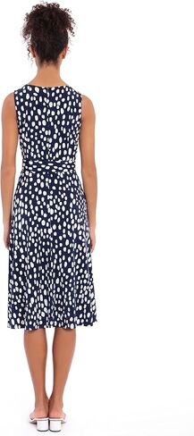 London Times Women's, Sleeveless Jersey Keyhole Belted Midi Dress in Saudi Arabia