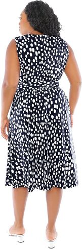 London Times Women's, Sleeveless Jersey Keyhole Belted Midi Dress in Saudi Arabia