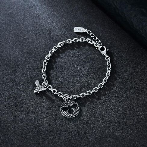 CEKAMA 925 Sterling Silver Heavy Bracelet for Men & Boys Matte Texture Exquisite Thick Bracelet Length 7-9.5 Inch, Width 5-7mm in Saudi Arabia