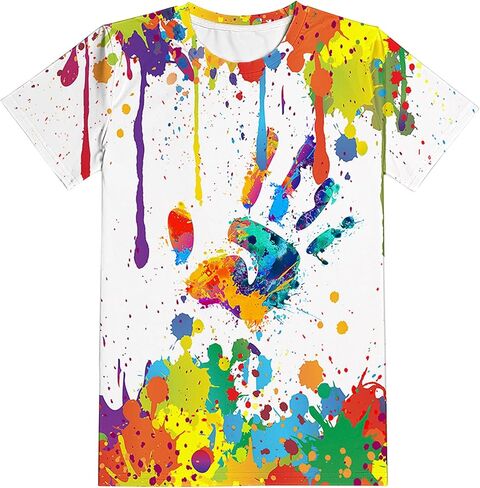 Yasswete Boys Girls T-Shirt 3D Realistic Graphic Crewneck Short Sleeve Printed Tee Shirt Tops for Kids Teens 6-16 Years in Saudi Arabia