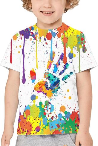 Yasswete Boys Girls T-Shirt 3D Realistic Graphic Crewneck Short Sleeve Printed Tee Shirt Tops for Kids Teens 6-16 Years in Saudi Arabia