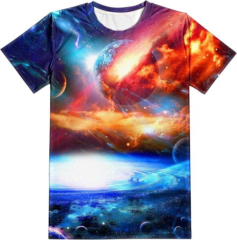 Yasswete Boys Girls T-Shirt 3D Realistic Graphic Crewneck Short Sleeve Printed Tee Shirt Tops for Kids Teens 6-16 Years in Saudi Arabia