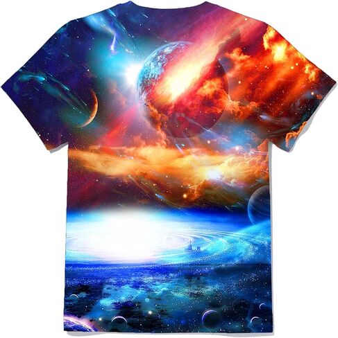 Yasswete Boys Girls T-Shirt 3D Realistic Graphic Crewneck Short Sleeve Printed Tee Shirt Tops for Kids Teens 6-16 Years in Saudi Arabia