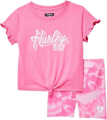 Hurley Girl's Bike Shorts Set (Toddler/Little Kids) in Saudi Arabia