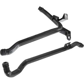 A-Premium Engine Heater Inlet Pipe & Water Coolant Pipe Compatible with BMW E83 325xi 330xi 2001-2005, E46 X3 2004-2006, X5 2001-2006, 2.5L 3.0L, Replace# 11537502000, 11531705210