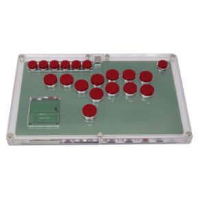 TruBoost FightBox B1-PC-R Ultra-Thin All Buttons Leverless-Style Arcade Joystick Fight Stick Game Controller For PC USB Hot-Swap Cherry MX