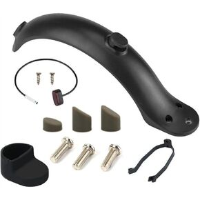LGEGE Rear Fender Set Compatible with Xiaomi M365 Pro 1S Electric Scooter, Mudguard with Lamp Replacement Kits Repair Accessories for Scooter