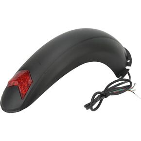 Scooter Fender, 10 Inch Electric Scooter Rear Mudguard with Lamp Red Light Scooter Splash Guard Replacement Accessory
