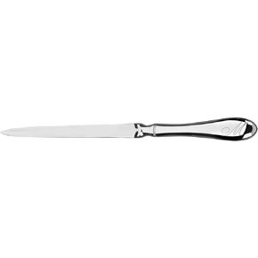 Paul Revere Letter Opener, Beveled Handel, 9.25" Long, Nickel Plated, Gift Box Included