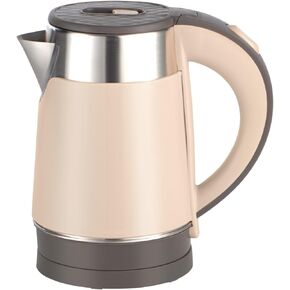 0.8L Portable Small Electric Kettle, 750 Watts Travel Mini Hot Water Fast Boiler Heater (Brown)
