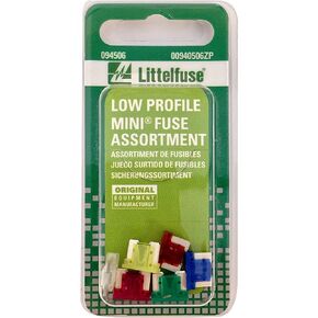 Littelfuse 00940506ZP Low Profile Mini Fuse Assortment, 6 Piece