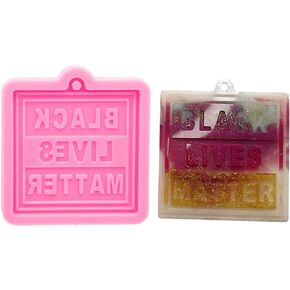 Super Glossy Silicone Letters Mold Resin Mold Epoxy Craft Silicone Keychain Moulds Polymer Clay Mold for DIY Jewelry Making