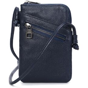 myfriday Genuine Leather Small Crossbody Purses for Women Universal Mini Cell Phone Purse - Small/Large Size Option