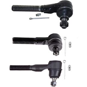 OCPTY - New 3-Piece fit for 1991-2001 for Jeep for Cherokee Comanche Grand for Cherokee TJ Wrangler-3 Outer Tie Rod End - At Pitman Arm Drive/At Passenger/At Pitman Arm