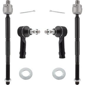 BOXI 4pcs Front Steering Inner and Outer Tie Rod Ends for Ford F-150 2004 2005 2006 2007 2008 (4WD) / Lincoln Mark LT 2004 2005 2006 2007 2008 (4WD) | ES3691 EV463