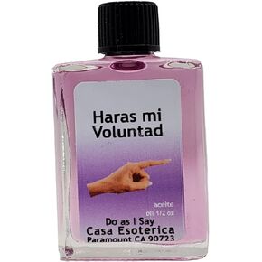 Do As I Say Oil (Haras mi Voluntad Aceite) Spiritual Anointing Oil by CASA ESOTERICA MAGICK SPACE - Commanding Spell - for Gaining Power & Control Over Others-0.5 FL OZ (1 Pack)