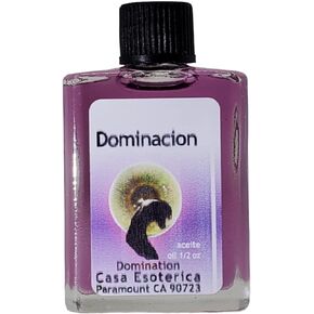 Domination Oil (Dominacion Aceite) Spiritual Anointing Oil by CASA ESOTERICA Commanding Spell - Enhance Influence & Control Over Others-0.5 FL OZ (1 PACK)