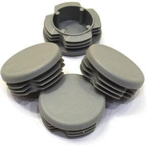 42mm (Approx. 1 5/8 inches) Round Plastic End Cap (for Hole Size from 1 7/16 to 1 9/16, Including 1 1/2 inches), Furniture Finishing Plug (Black, 8)